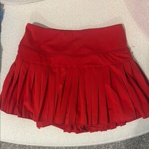 Gold Hinge Red Pleated Skirt- Worn once!